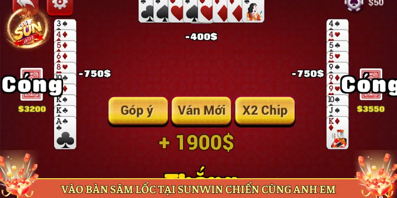 Vào Bàn Sâm Lốc Tại Sunwin Chiến Cùng Anh Em